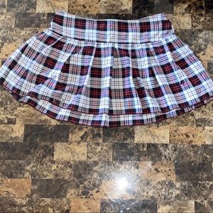Tripp NYC White Black Red Plaid Mini Skirt Size 20